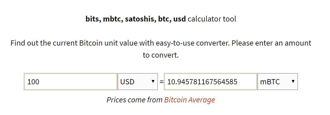 btc to mbtc conversion